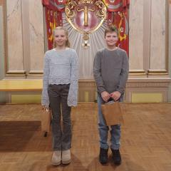 Palkitutu vaskilaiset Netta ja Leo